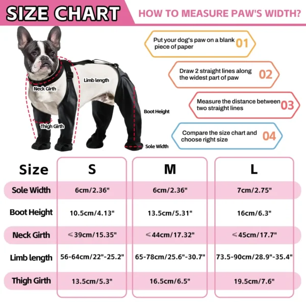 WATERPROOF ADJUSTABLE DOG BOOTS - Image 6